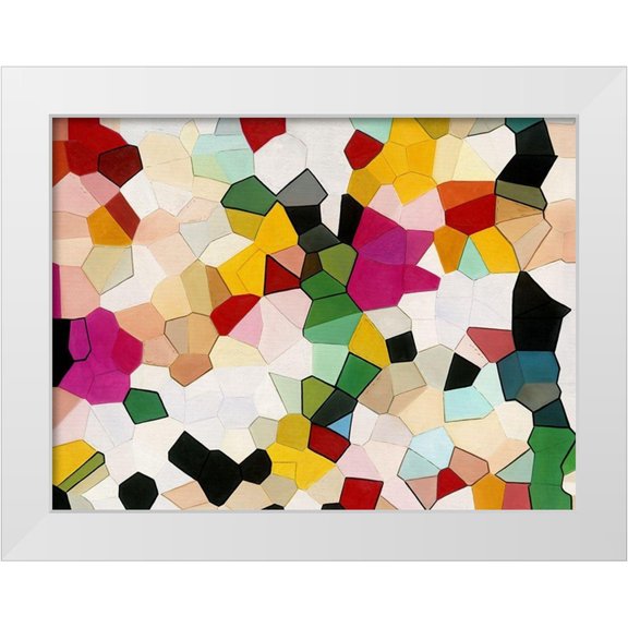 Urban Road 14x12 White Modern Wood Framed Museum Art Print Titled - Candy