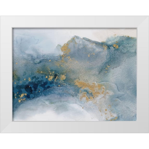 Urban Road 14x12 White Modern Wood Framed Museum Art Print Titled - Cloudland II