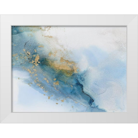 Urban Road 14x12 White Modern Wood Framed Museum Art Print Titled - Cloudland I