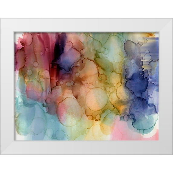 Urban Road 14x12 White Modern Wood Framed Museum Art Print Titled - Desert Fawn