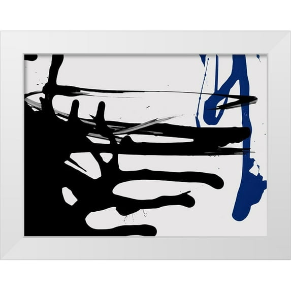 Urban Road 14x12 White Modern Wood Framed Museum Art Print Titled - Intense