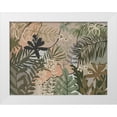 thumbnail image 1 of Urban Road 14x12 White Modern Wood Framed Museum Art Print Titled - Jungle Florals, 1 of 4