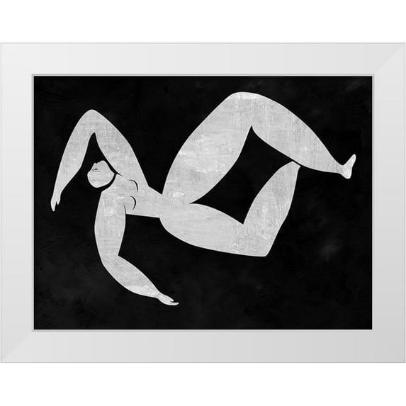 Urban Road 14x12 White Modern Wood Framed Museum Art Print Titled - Monique Cut-Out III