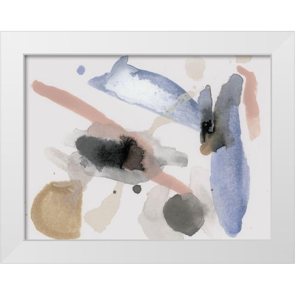 Urban Road 14x12 White Modern Wood Framed Museum Art Print Titled - Muse