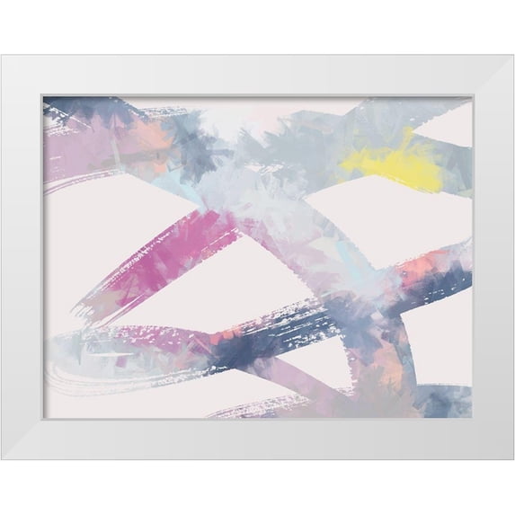 Urban Road 14x12 White Modern Wood Framed Museum Art Print Titled - Pink Lemonade