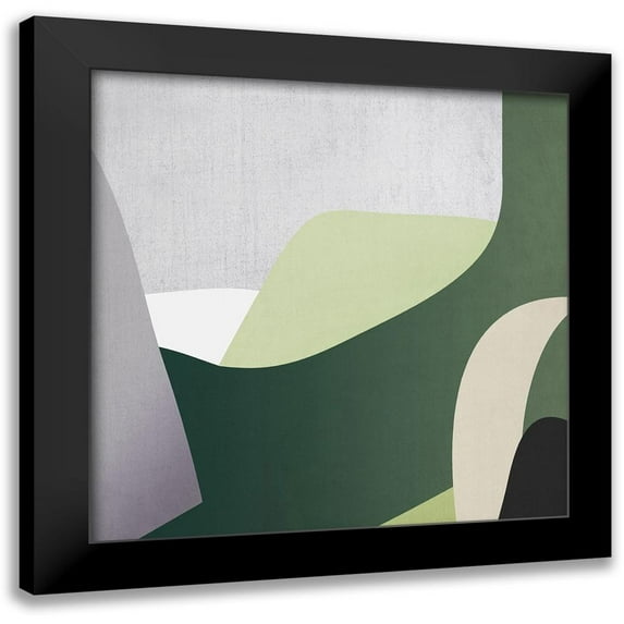 Urban Road 15x15 Black Modern Framed Museum Art Print Titled - Montage
