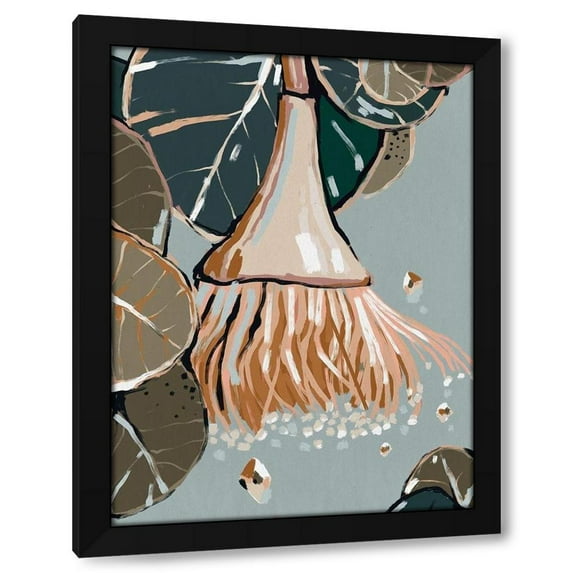 Urban Road 15x18 Black Modern Wood Framed Wall Art Titled - Dusty Flowering Gum I