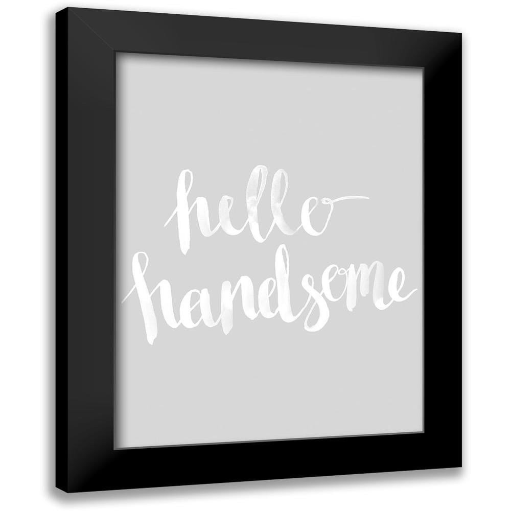 Urban Road 15x18 Black Modern Framed Museum Art Print Titled Hello