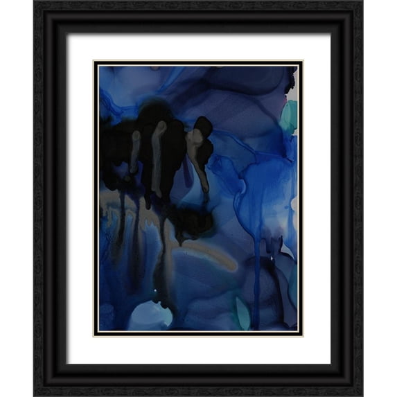Urban Road 15x18 Black Ornate Wood Framed with Double Matting Museum Art Print Titled - Black Beauty