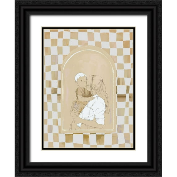 Urban Road 15x18 Black Ornate Wood Framed with Double Matting Museum Art Print Titled - Catch Up