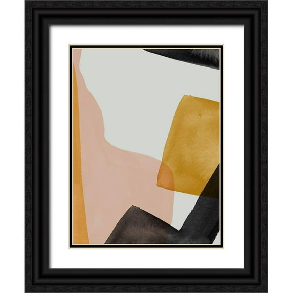 Urban Road 15x18 Black Ornate Wood Framed with Double Matting Museum Art Print Titled - Gild