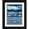 thumbnail image 1 of Urban Road 15x18 Black Ornate Wood Framed with Double Matting Museum Art Print Titled - Haiku Indigo, 1 of 4