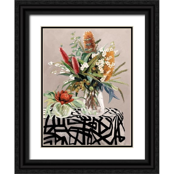 Urban Road 15x18 Black Ornate Wood Framed with Double Matting Museum Art Print Titled - The Centrepiece
