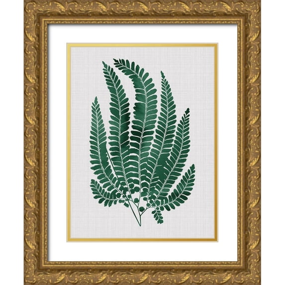 Urban Road 15x18 Gold Ornate Wood Framed with Double Matting Museum Art Print Titled - Maple Green Poster