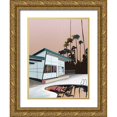 thumbnail image 1 of Urban Road 15x18 Gold Ornate Wood Framed with Double Matting Museum Art Print Titled - Sunset Drive, 1 of 4
