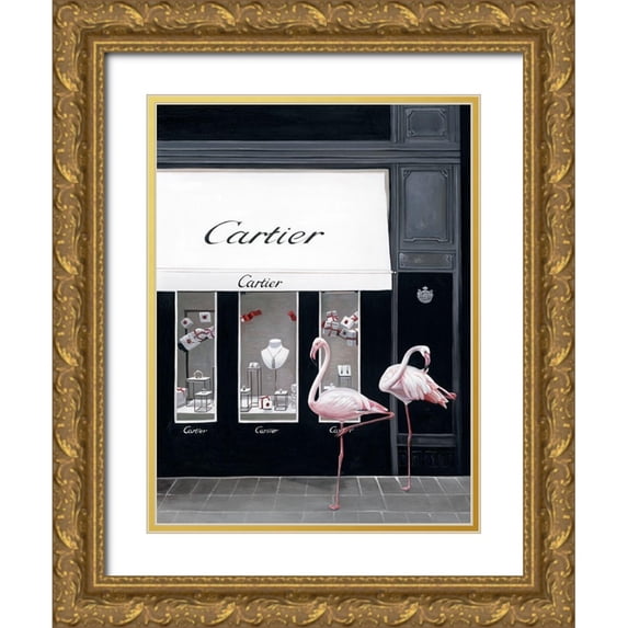 Urban Road 15x18 Gold Ornate Wood Framed with Double Matting Museum Art Print Titled - Upper East Side