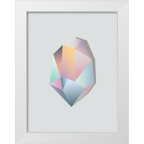 Urban Road 15x18 White Modern Wood Framed Museum Art Print Titled - Aurora I Poster