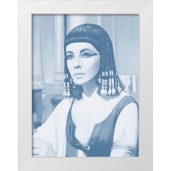 Urban Road 15x18 White Modern Wood Framed Museum Art Print Titled - Cleopatra Dusk Poster