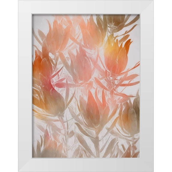 Urban Road 15x18 White Modern Wood Framed Museum Art Print Titled - Inca Gold I