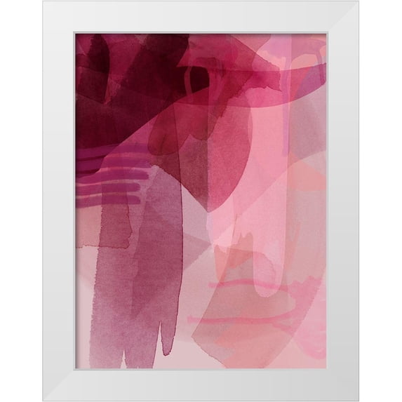 Urban Road 15x18 White Modern Wood Framed Museum Art Print Titled - Merlot