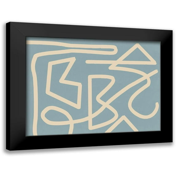 Urban Road 18x15 Black Modern Framed Museum Art Print Titled - Allegro Smoke