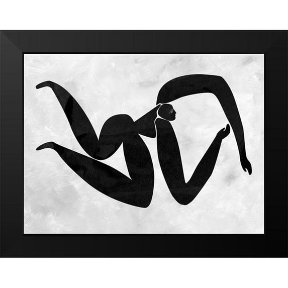 Urban Road 18x15 Black Modern Framed Museum Art Print Titled - Lydia Cut-Out IV