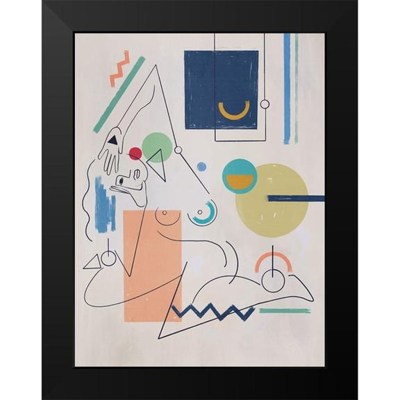 Urban Road 19x24 Black Modern Framed Museum Art Print Titled - Self Portrait