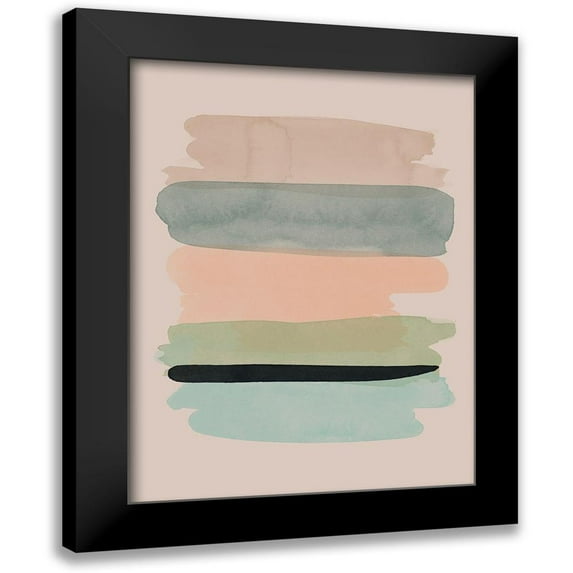 Urban Road 19x24 Black Modern Framed Museum Art Print Titled - Springtime on Dusk