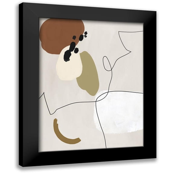 Urban Road 19x24 Black Modern Framed Museum Art Print Titled - To the Wire II