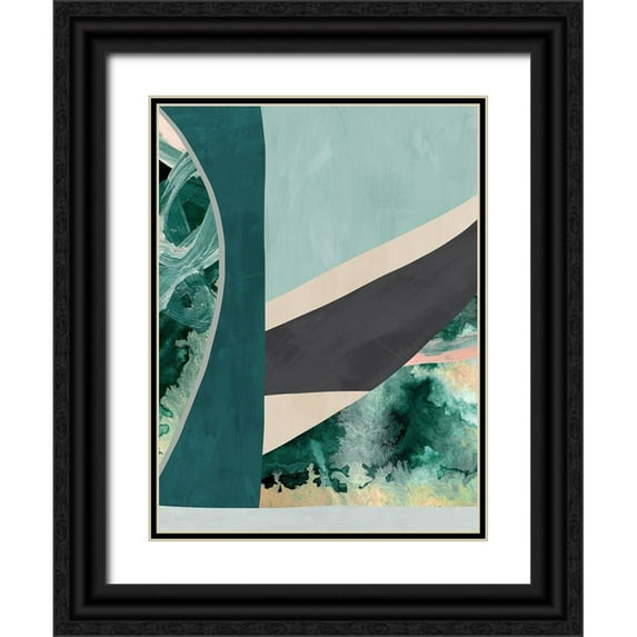 Urban Road 19x24 Black Ornate Wood Framed with Double Matting Museum Art Print Titled - Deep Dive II