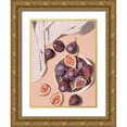 thumbnail image 1 of Urban Road 19x24 Gold Ornate Wood Framed with Double Matting Museum Art Print Titled - Fresh Figs, 1 of 4