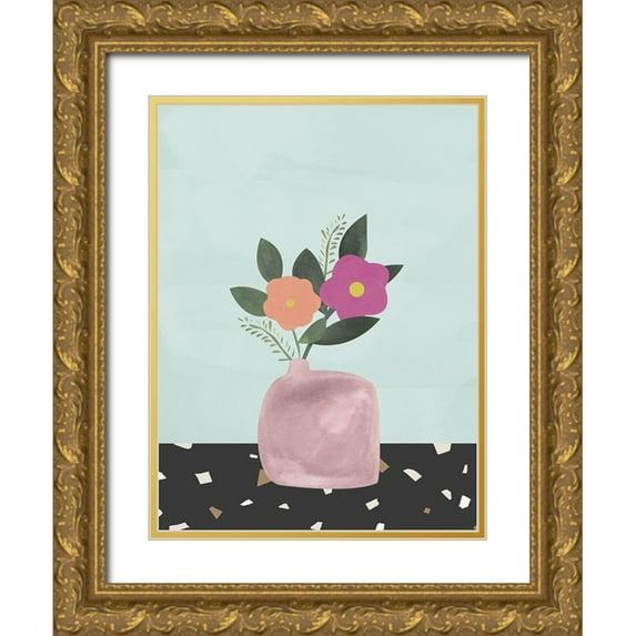 Urban Road 19x24 Gold Ornate Wood Framed with Double Matting Museum Art Print Titled - Oopsie Daisy Poster