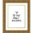 thumbnail image 1 of Urban Road 19x24 Gold Ornate Wood Framed with Double Matting Museum Art Print Titled - To The Moon Poster, 1 of 4