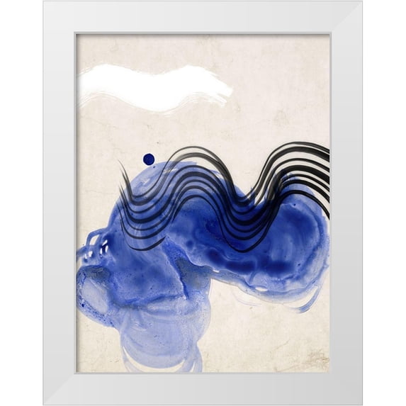 Urban Road 19x24 White Modern Wood Framed Museum Art Print Titled - Awash II