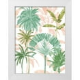 thumbnail image 1 of Urban Road 19x24 White Modern Wood Framed Museum Art Print Titled - Exotic Palms II Poster, 1 of 4