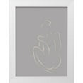 thumbnail image 1 of Urban Road 19x24 White Modern Wood Framed Museum Art Print Titled - Figure I Grey Poster, 1 of 4