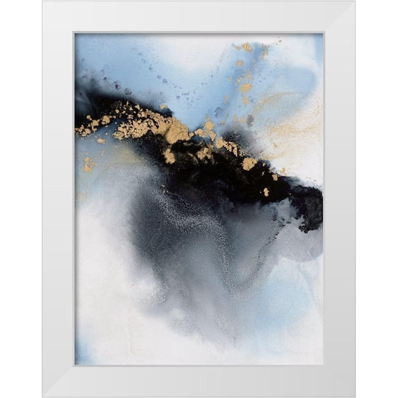 Urban Road 19x24 White Modern Wood Framed Museum Art Print Titled - Interstellar I