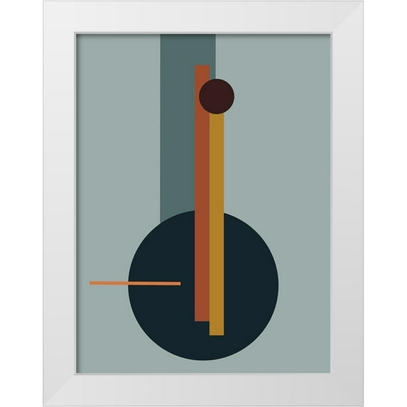 Urban Road 19x24 White Modern Wood Framed Museum Art Print Titled - Juncture Poster
