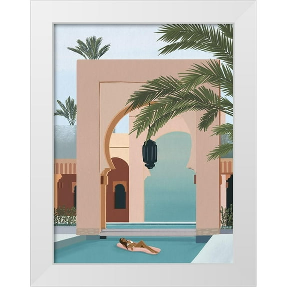 Urban Road 19x24 White Modern Wood Framed Museum Art Print Titled - Lilo Lola