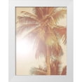 thumbnail image 1 of Urban Road 19x24 White Modern Wood Framed Museum Art Print Titled - Sunkissed Palm Poster, 1 of 4