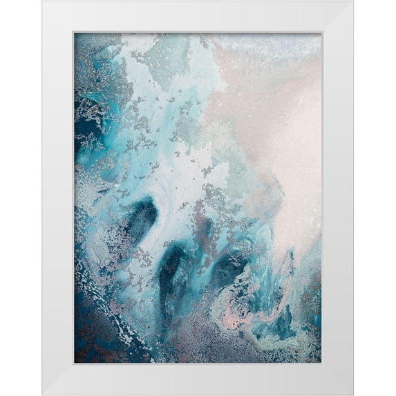 Urban Road 19x24 White Modern Wood Framed Museum Art Print Titled - Tidal Dance
