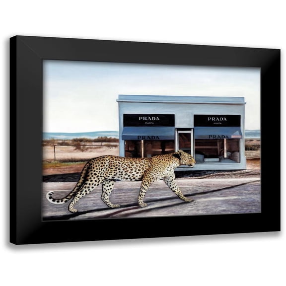 Urban Road 24x19 Black Modern Framed Museum Art Print Titled - Catwalk Art Print