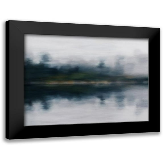 Urban Road 24x19 Black Modern Framed Museum Art Print Titled - Upon Reflection