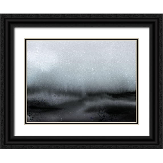 Urban Road 24x19 Black Ornate Wood Framed with Double Matting Museum Art Print Titled - Carina