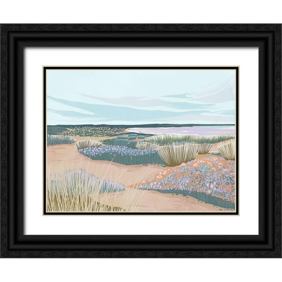 Urban Road 24x19 Black Ornate Wood Framed with Double Matting Museum Art Print Titled - Dreamland