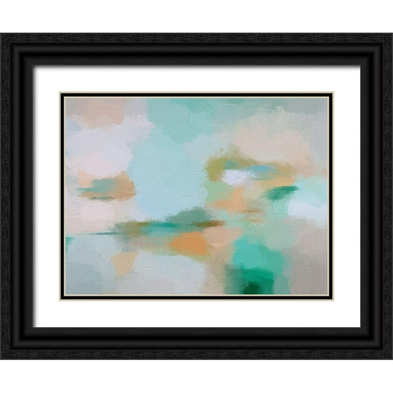 Urban Road 24x19 Black Ornate Wood Framed with Double Matting Museum Art Print Titled - Euphoric