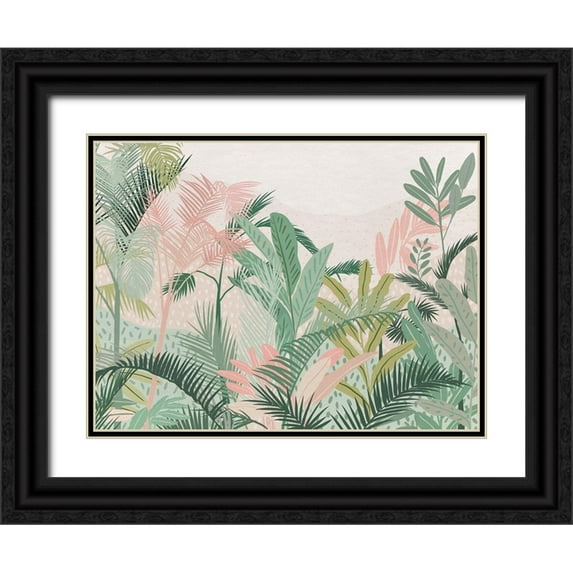 Urban Road 24x19 Black Ornate Wood Framed with Double Matting Museum Art Print Titled - Tropical Mojito