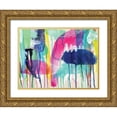 thumbnail image 1 of Urban Road 24x19 Gold Ornate Wood Framed with Double Matting Museum Art Print Titled - Aqua Nova, 1 of 4
