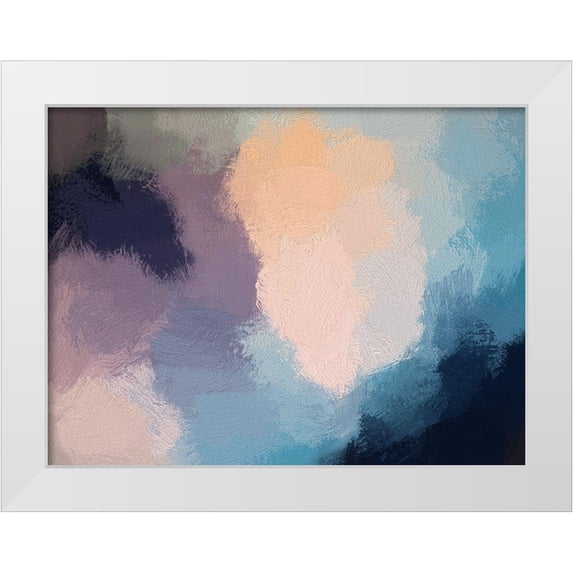 Urban Road 24x19 White Modern Wood Framed Museum Art Print Titled - Dark Heather