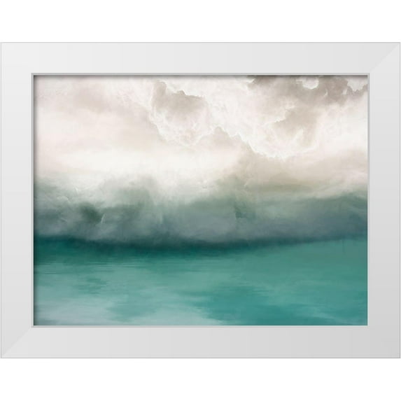 Urban Road 24x19 White Modern Wood Framed Museum Art Print Titled - Transcend - The Wait